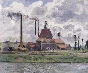 Camille Pissarro, Factory near Pontoise Usine pres de Pontoise